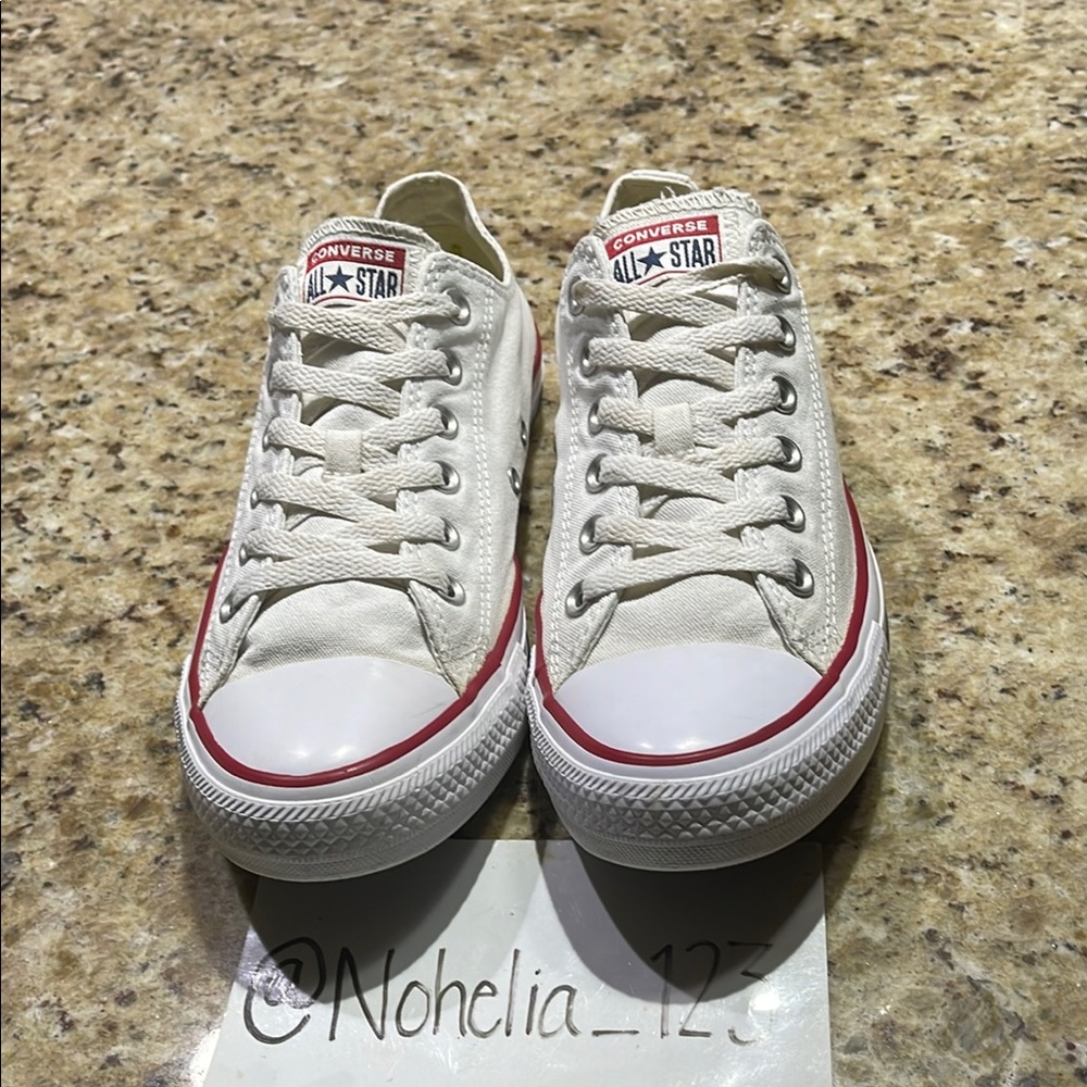 Converse All Star White Low-Tops - Picture 1 of 10